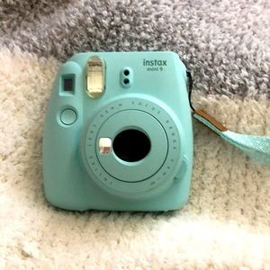 Mint Colored Polariod Camera